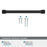 Farewind Zinc Matte Black Cabinet Pull 23