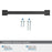 Lintel Zinc Matte Black Cabinet Pull 22