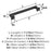 Lintel Zinc Matte Black Cabinet Pull 14