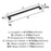 Lintel Zinc Matte Black Cabinet Pull 10