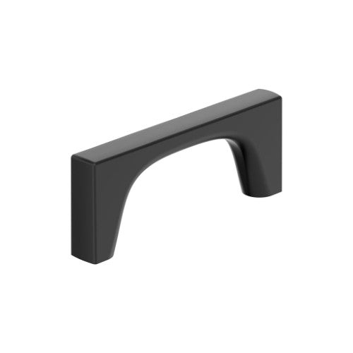 Merced Zinc Matte Black Cabinet Pull 3