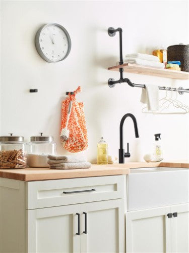 Monument Aluminum Matte Black Cabinet Pull 40