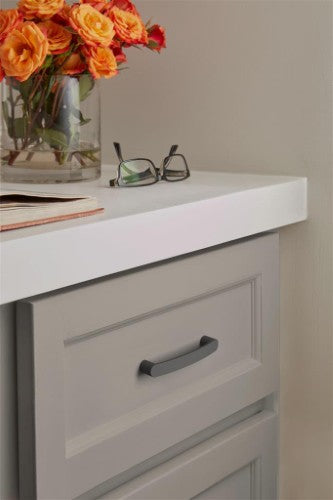 Rift Zinc Matte Black Cabinet Pull 11