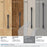 Riva Zinc Matte Black Cabinet Pull 32