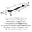 Rockhurst Zinc Matte Black Cabinet Pull 13