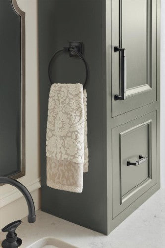 Stature Zinc Matte Black Cabinet Pull 27
