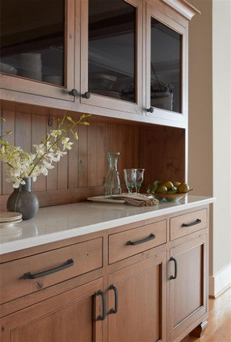 Surpass Zinc Matte Black Cabinet Pull 25