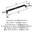 Townsend Zinc Matte Black Cabinet Pull 12