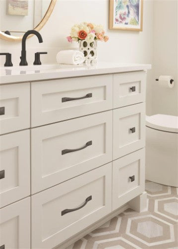 Uprise Zinc Matte Black Cabinet Pull 11