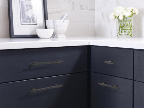 Urbanite Zinc & Aluminum Matte Black / Matte Black Cabinet Pull 10