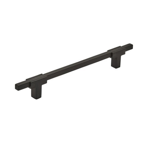 Urbanite Zinc & Aluminum Matte Black / Matte Black Cabinet Pull 2