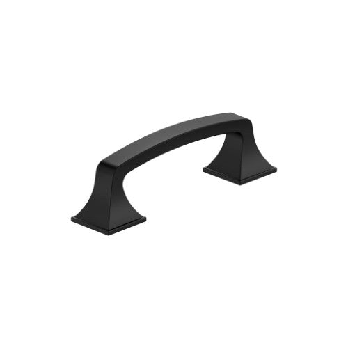 Ville Zinc Matte Black Cabinet Pull 1