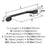 Ravino Zinc Matte Black Cabinet Pull 7