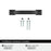 Sheffield Zinc Matte Black Cabinet Pull 9