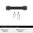Hybridize Zinc Matte Black Cabinet Pull 9