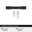 Triomphe Zinc Matte Black Cabinet Pull 9