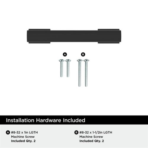 Triomphe Zinc Matte Black Cabinet Pull 9