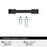 Incisive Zinc Matte Black Cabinet Pull 9