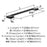Cityscape Zinc Matte Black Cabinet Pull 10