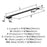 Cityscape Zinc Matte Black Cabinet Pull 12