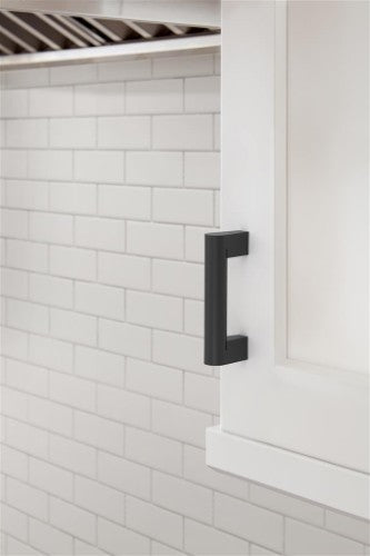 Composite Zinc Matte Black Cabinet Pull 12