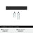 Composite Zinc Matte Black Cabinet Pull 11