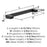 Composite Zinc Matte Black Cabinet Pull 9