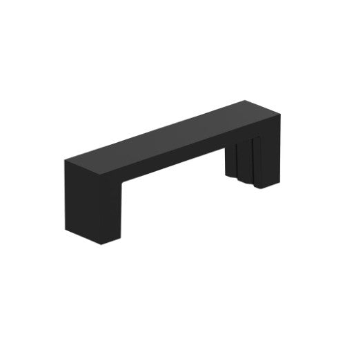 Augment Zinc Matte Black Cabinet Pull 1