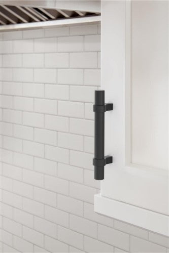 Central Zinc Matte Black Cabinet Pull 10
