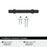 Central Zinc Matte Black Cabinet Pull 9