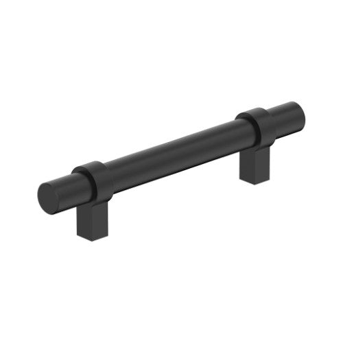 Central Zinc Matte Black Cabinet Pull 2