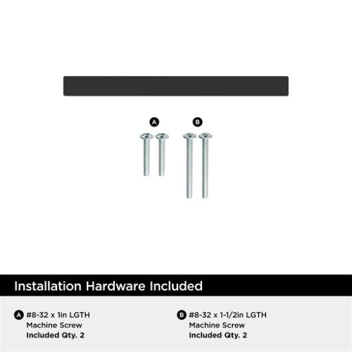 Bar Pulls Square Zinc Matte Black Cabinet Pull 9