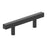 Bar Pulls Square Zinc Matte Black Cabinet Pull 1