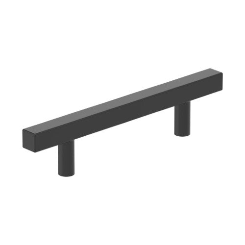 Bar Pulls Square Zinc Matte Black Cabinet Pull 2
