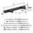Bar Pulls Square Zinc Matte Black Cabinet Pull 6