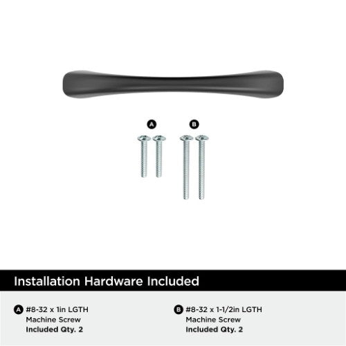 Vaile Zinc Matte Black Cabinet Pull 9