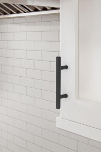 Bar Pulls Hollow Stainless Steel Matte Black Cabinet Pull 18