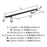 Bar Pulls Hollow Stainless Steel Matte Black Cabinet Pull 16