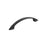 Arc Zinc Matte Black Cabinet Pull 3