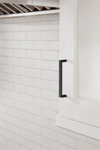 Metro Zinc Matte Black Cabinet Pull 9
