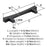 Pailou Zinc Matte Black Cabinet Pull 4