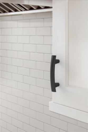 Willow Zinc Matte Black Cabinet Pull 10