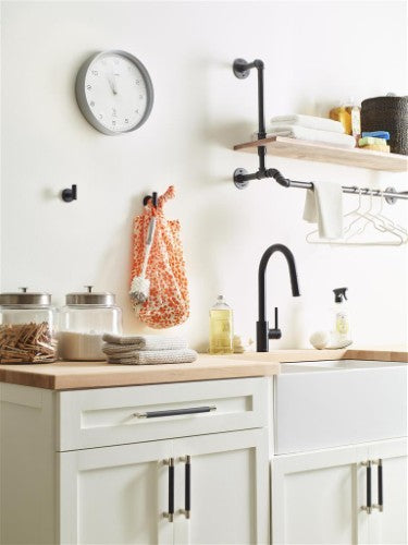 Arrondi Stainless Steel Matte Black Hook 8