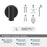 Arrondi Stainless Steel Matte Black Hook 3