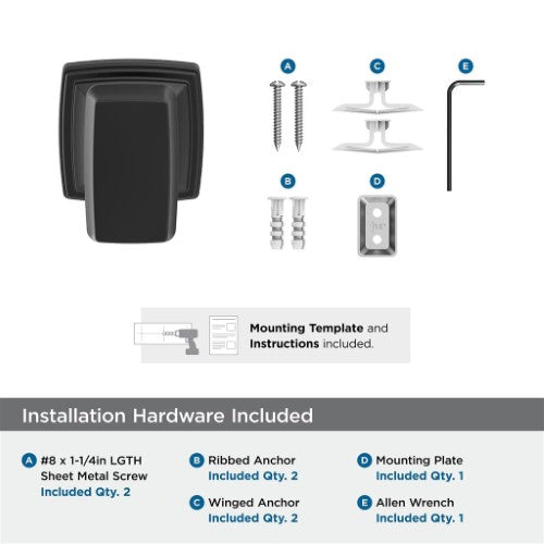 Revitalize Zinc Matte Black Hook 3
