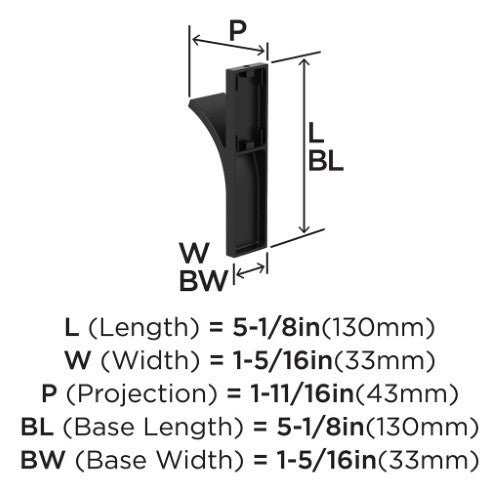 Apex Zinc Matte Black Hook 2