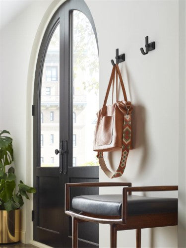 Burbank Zinc Matte Black Hook 6