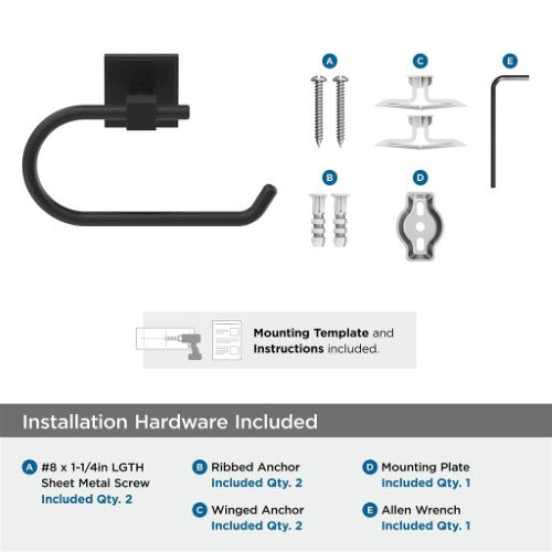 Appoint Zinc Matte Black Toilet Paper Holder 3