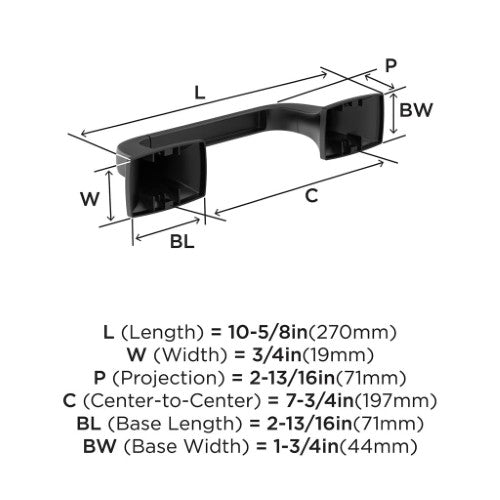 Highland Ridge Zinc Matte Black Toilet Paper Holder 2