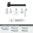 Monument Zinc & Stainless Steel Matte Black Toilet Paper Holder 3